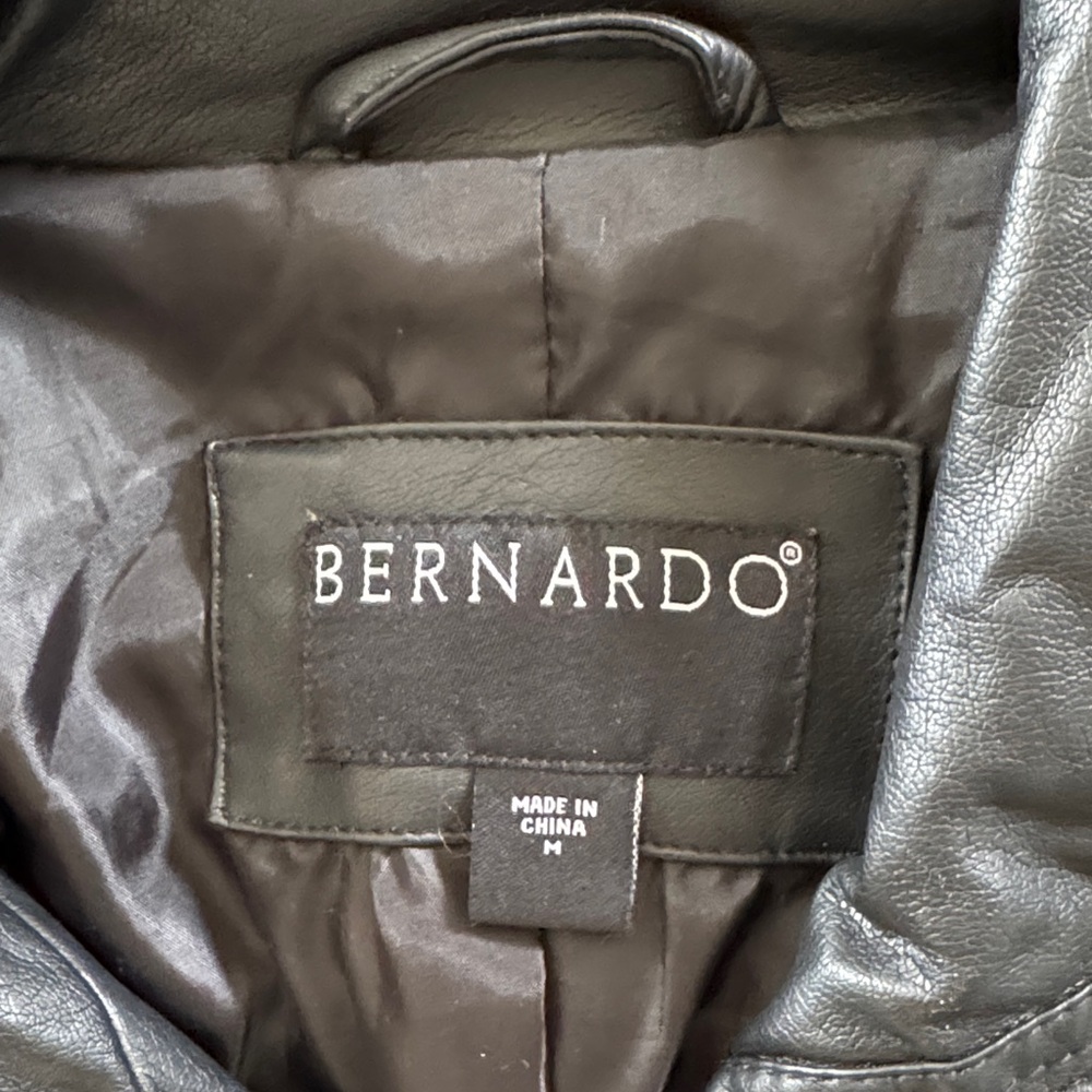 Bernardo Black Bomber Jacket - Picture 2 of 3